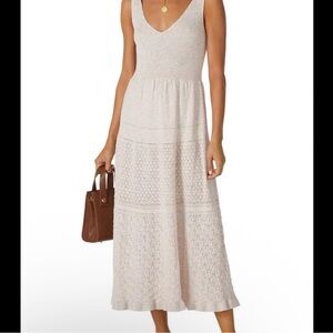 Rebecca Taylor Cream Midi Dress